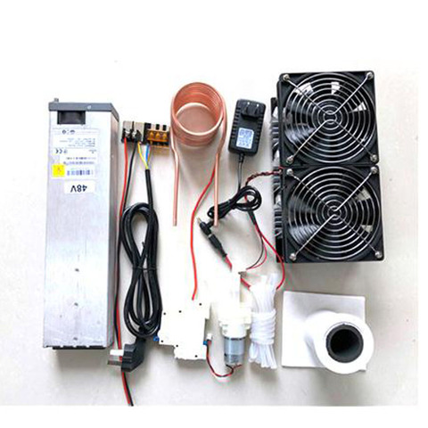 2500W ZVS High frequency Heating Machine Induction Heating Module Flyback Driver Heater+Coil+Dual fan+Crucible+Pump+power ► Photo 1/5