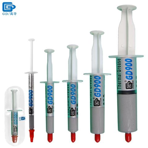 Net Weight 1/3/7/15/30 Grams Syringe Packaging Gray GD900 Thermal Conductive Grease Paste Plaster CPU Heat Sink Commpound SSY ► Photo 1/6