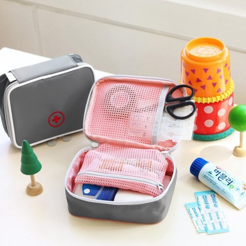 Empty First Aid Kit For Medicines Outdoor Camping Medical Bag Survival Handbag Emergency Kits Travel Set Portable Home/Car ► Photo 1/6