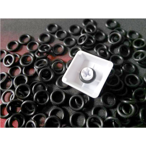 150pcs/bag Rubber O Ring Keyboard Switch Dampeners Keyboards Accessories White For Keyboard Dampers Keycap O Ring Replace Part ► Photo 1/4