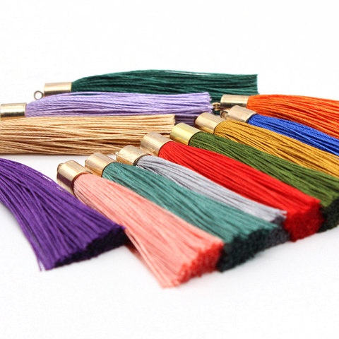 10Pcs 55mm Metal Silk thread Vintage Leather Tassels / jewelry accessories / jewelry / earrings craft accessories Decorative ► Photo 1/6