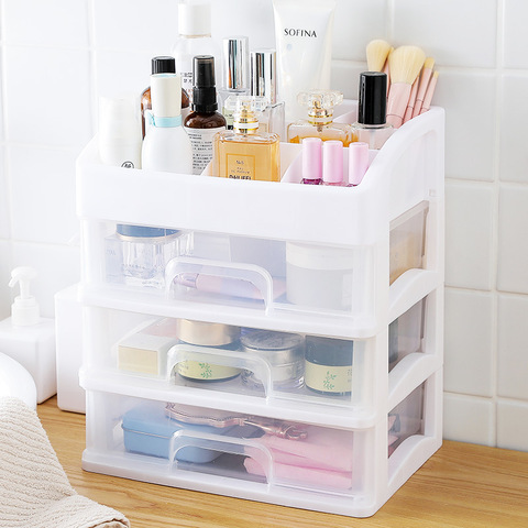Cosmetic Storage Box Makeup Drawer Jewelry Nail  Make Organizer Cosmetic  Storage - Makeup Organizers - Aliexpress