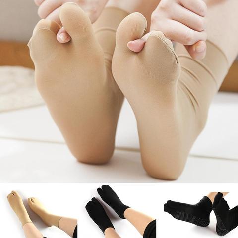 1Pair Ladies Mesh Two Finger Toe Socks Flip Flops Shallow Antiskid Invisible Two Finger Nonslip Silk Stockings women shocks ► Photo 1/6