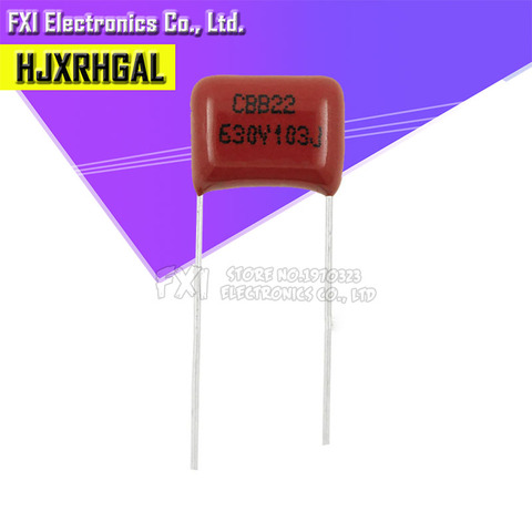 20PCS 630V103J 0.01UF Pitch 10MM 10NF 630V 103 CBB Polypropylene film capacitor new ► Photo 1/2