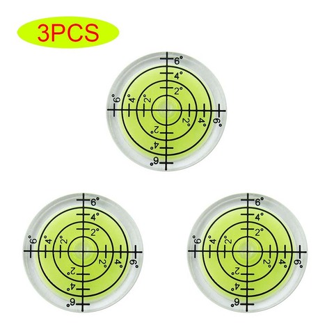 3pcs 32mm Horizontal Bubble Level High Precision Environmental Bulls Eye Spirit Level Accessories For Measuring Instrument ► Photo 1/6