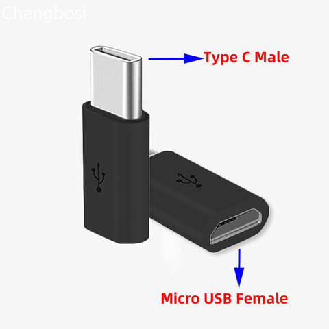 Micro USB Female to Type C Male Adapter for Xiaomi Mi 8 Redmi Note 7 Huawei P20 Lite Oneplus 6 Samsung S8 Plus S9 ► Photo 1/6