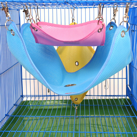 S/M/L Pet Hamster Hammock Summer Breathable Mesh Bed for Chinchilla Guinea Rabbit Samll Pets Swing Toys Kitten Hommock ► Photo 1/6