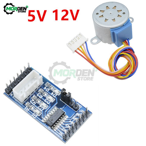 28BYJ-48 5V 12V Reduction Gear Stepper Motor + ULN2003 Driver Board Module 4 Phase Step Motor for Arduino ► Photo 1/6