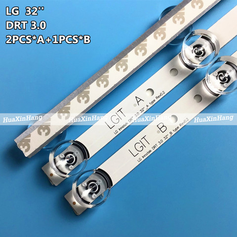 New 3 PCS LED backlight strip for LG 32LB 32LF 32LB5610 LGIT A B 6916l-1974A 1975A UOT_A B 6916L-2224A 2223A innotek drt 3.0 32 ► Photo 1/6