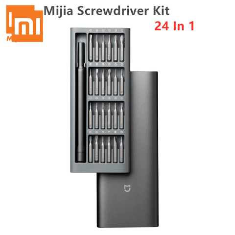 Newest  Xiaomi Daily Use Screwdriver Kit 24 Precision Magnetic Bits Alluminum Box DIY Screw Driver Set for Smart Home Tool ► Photo 1/6