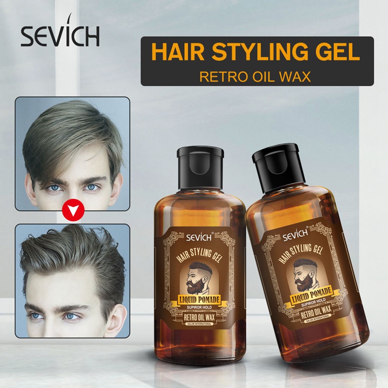 Sevich Long lasting Mens Hair Pomade Gel 200ml Retro Hair Pomade Wax Hair  Styling Products Salon Liquid Retro Hair Oil Wax - Price history & Review |  AliExpress Seller - sevich Official