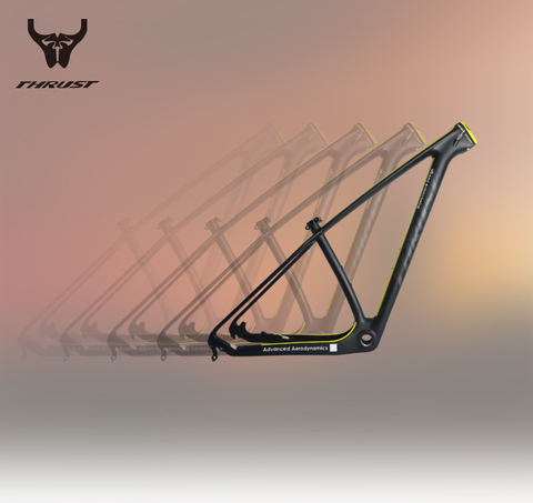 THRUST Carbon Frame 29er 15 17 19 inch Carbon mtb Frame 27.5 Mountain Bicycle Carnon Bike Frame Yellow BSA BB30 Customize Color  ► Photo 1/1