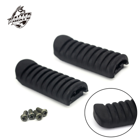 Front Footrest Rubber Cover For KAWASAKI Z750 1000 NINJA KLE650 VERSYS ZZR ER EX 400 ZRX ZX12R Motorcycle Accessories Foot Pegs ► Photo 1/6