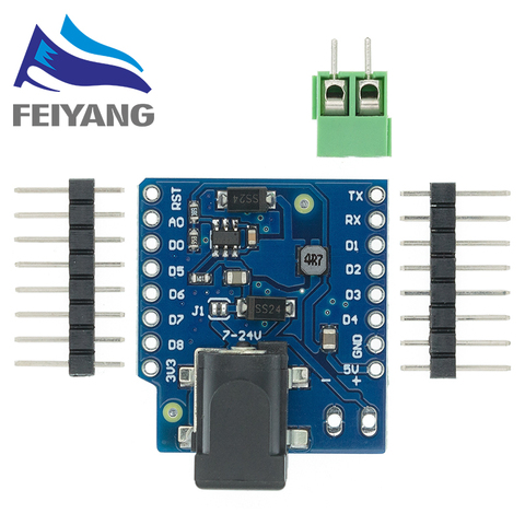 DC Power Shield V1.1.0 for wemos D1 mini development board DC power supply screen module ► Photo 1/6