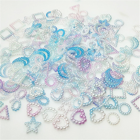500 Imitation Pearl Beads in ABS Beads in the shape of a star, a