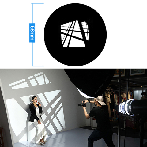 Fashion Photography with Gobos for Optical Snoot Spot Projector Art Special Effects Shaped Beam Light Cylinder and Gobo Holder ► Photo 1/6