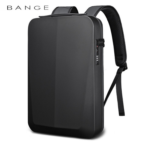 BANGE NEW Shell Design Anti-thief TSA Lock Men Backpack Waterproof 15.6 inch Laptop Bag Man Travel Bag With USB Charging ► Photo 1/3
