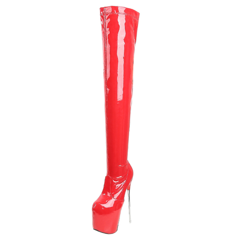 Sexy Ultra 19cm High Heels Thigh High Boots Women Shoes Platform Stretch Over-the-knee Boots Ladies Nightclub Fetish Boots Shoes ► Photo 1/6