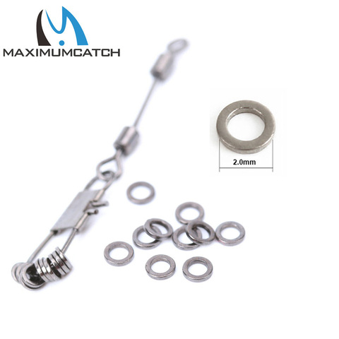 Maximumcatch Fishing Tool 100pcs/lot YM-6046 Polished Carp Fishing Round Tippet Rig Ring Fishing Tackle Accessories ► Photo 1/5