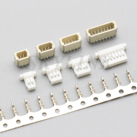 10 set JST SH1.0 Connector 1.0mm Pitch SMT Vertical Socket+Housing+Terminals 2P 3P 4P 5P 6P 7P 8P 9P 10P 11P 12P ► Photo 1/6