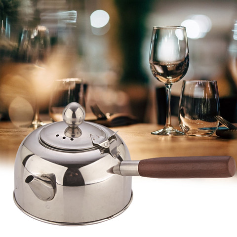 304 Stainless Steel Gongfu Tea Kettle With Induction Cooker Flat Bottom Pot Is Suitable For Brewing Hot Coffee Tea ► Photo 1/6