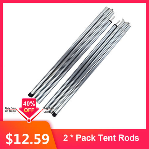 Tent Rods Outdoor Camping Tent Equipment Canopy Tarp Poles Canopy Support Rods Iron Canopy Awning Frame Camping Tent Accessories ► Photo 1/6