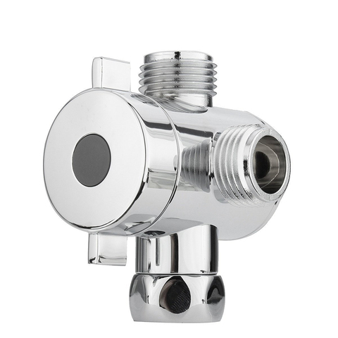 Multifunction 3 Way Shower Head Diverter Valve G1/2 Three Function Switch Adapter Connector T-adapter For Toilet Bidet Shower ► Photo 1/6