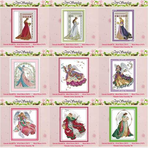 Bride Winter Angel Girl RAVEN-QUEEN 11CT 14CT Cross Stitch Sets DIY Chinese Cross-Stitch Kits Embroidery Needlework Home Decor ► Photo 1/6