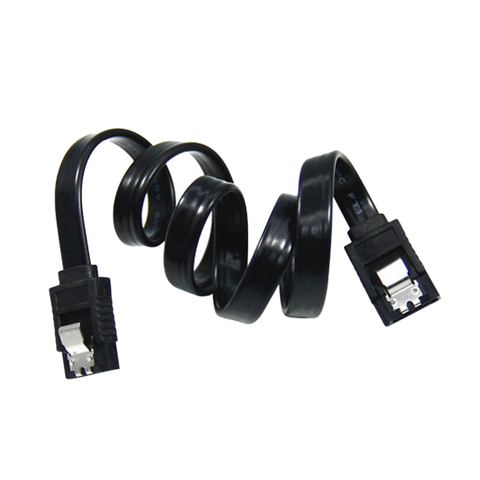 1pcs SATA 3.0 0.6GB Data Line 3.0 To Hard Disk SSD Adapter HDD Signal Cable 45cm Black Straight High Speed SATA Data Cable ► Photo 1/6