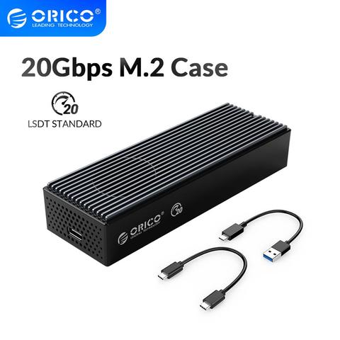ORICO LSDT 20Gbps M.2 NVME SSD Case USB3.2 GEN2 x2 Type-C M2 NVME SSD Enclosure For M.2 NVME 2230 2242 2260 2280 SSD Up to 2TB ► Photo 1/6