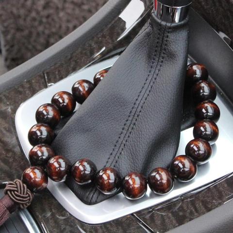 Wood Buddha Beads Car Rearview Mirror Hanging Pendant Interior Decor Ornament ► Photo 1/6