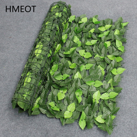 UV Protection Artificial Balcony Green Leaf Fence Roll Up Panel Ivy Privacy Garden Fence Backyard Home Decor Rattan Plants Wall ► Photo 1/6