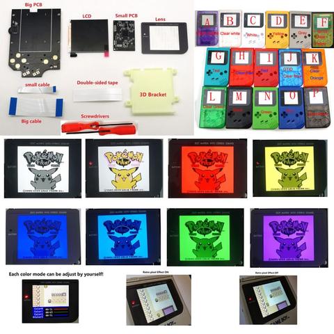 DIY Larger size Super OSD RIPS LCD High definition iPS Backlight Kit For GameBoy DMG GB Console DMG IPS LCD Display with Color ► Photo 1/6