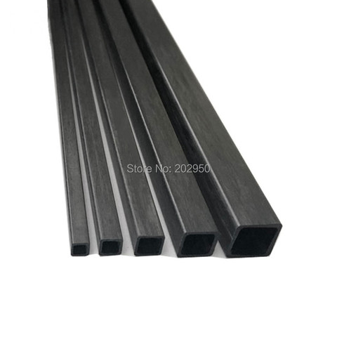 8pcs RC Model Parts Carbon Fiber Square Tube Length 500mm Multi-Size OD 3mm 4mm 5mm 6mm 8mm 10mm For RC Aircraft Model DIY Drone ► Photo 1/6