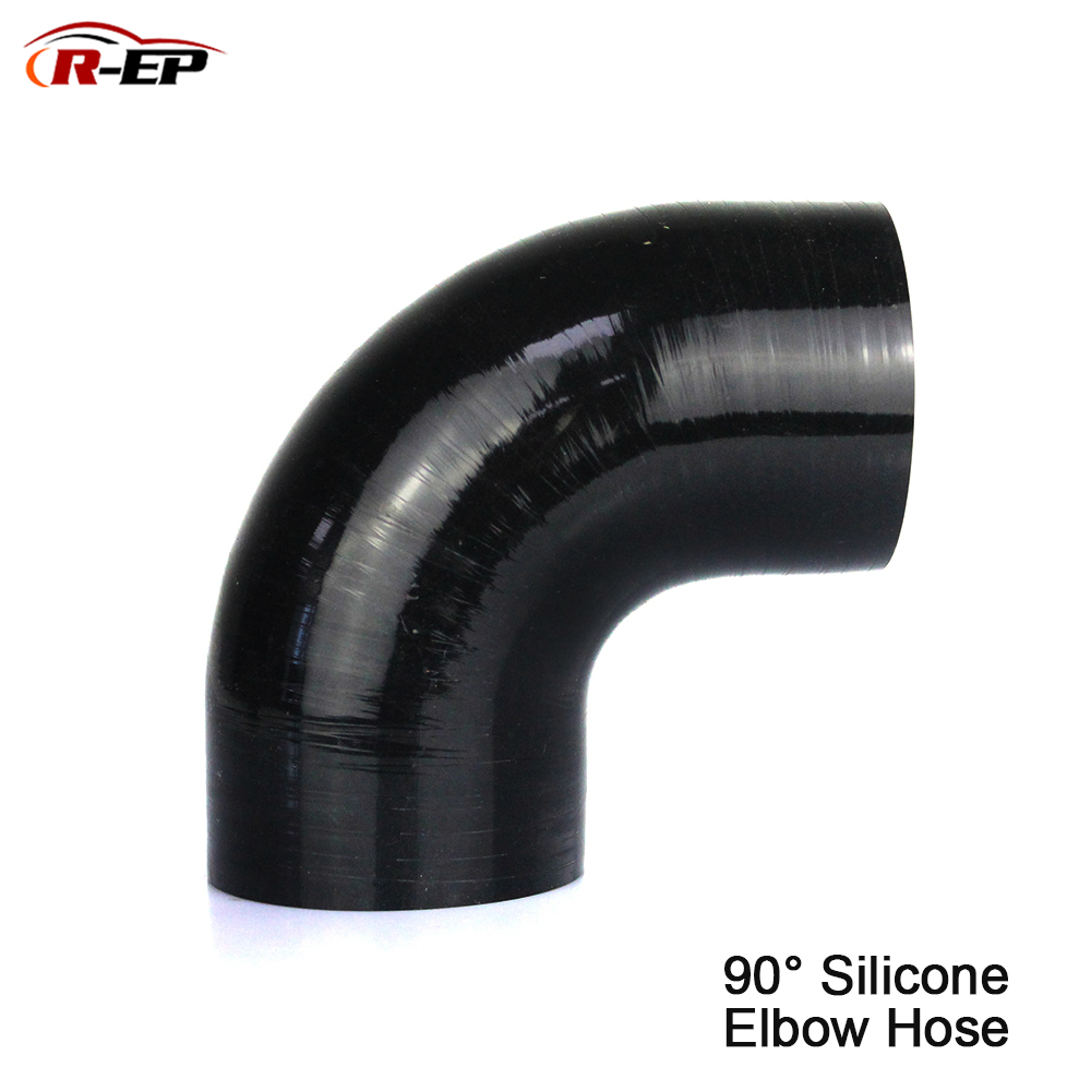 BLACK 70/76MM 45 DEGREE 2.75" TO 3" ELBOW INTERCOOLER SILICONE COUPLER HOSE 