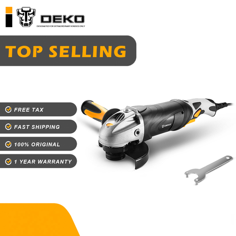 DEKO 220V 125mm Electric Angle Grinder Machine Angular Power Tool Grinding Cutting Grinding Metal Wood ► Photo 1/5