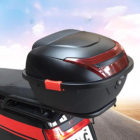 Motorcycle trunk Electric car trunk enlarged capacity safety thickened battery pedal storage kit universal luggage trunk ► Photo 1/6