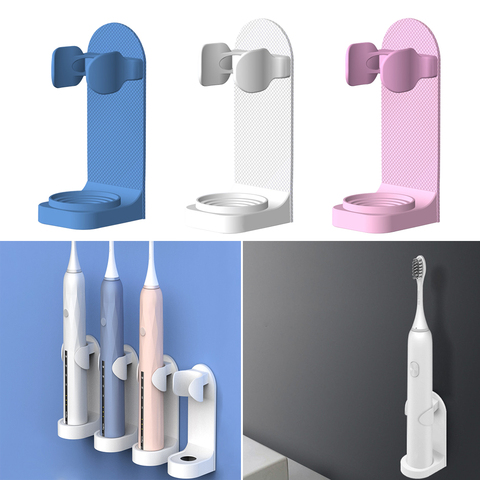 1Pc Creative Traceless Stand Rack Toothbrush Organizer Electric Toothbrush Wall-Mounted Holder Space Saving Bathroom Accessories ► Photo 1/6