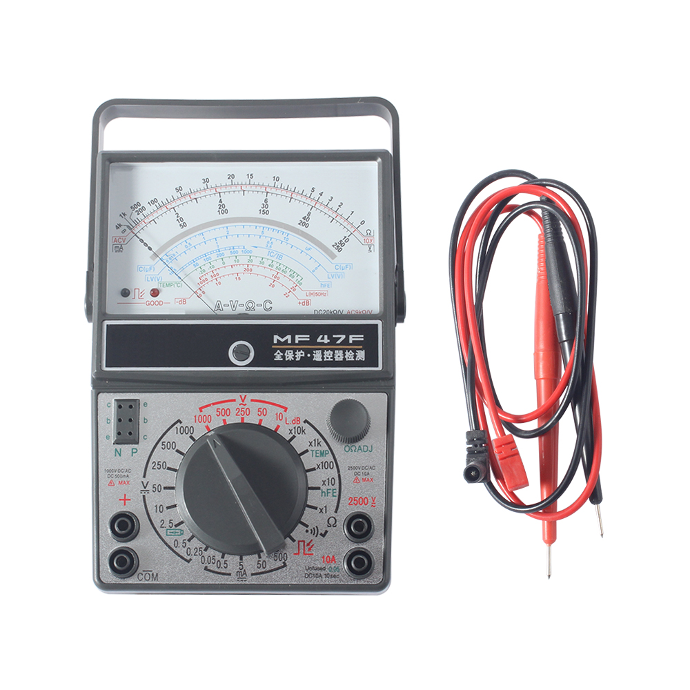 MF47F AC DC Voltmeter Ammeter Ohmmeter analogue multimeter ampere