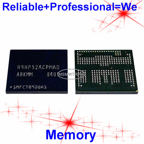 H9HP52ACPMAD H9HP52ACPMADAR-KMM BGA254Ball EMCP 64+32 64GB Mobile Memory New original and Second-hand Soldered Balls Tested OK ► Photo 1/6