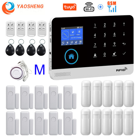 TUYA WIFI GSM Alarm Safety System Smart Home App Control With Ip Camera Smoke Detector Wireless Smarthouse Security Alarms ► Photo 1/6