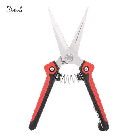 Stainless Steel Garden Pruning Shears Fruit Picking Scissors Household Potted Trim Weed Branch Pruner Trimmer Non-Slip Handle ► Photo 1/6