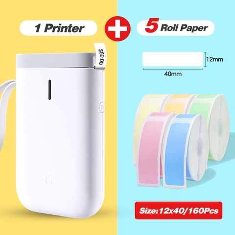 D11 Wireless label printer Portable Pocket Label Printer Portable BT Thermal Label Printer Fast Printing Home Use Office Printer ► Photo 1/6