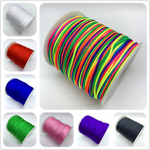 0.5mm 0.8mm 1.0mm 1.5mm Nylon Cord Rope Chinese Knot Macrame Cord Rope For Jewelry Making For Shamballa Bracelet ► Photo 1/5