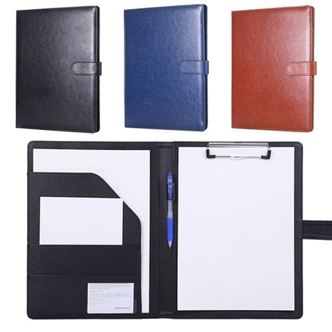 Multifunctional A4 Conference Folder Business Stationery Folder Leather Contract File Folders ► Photo 1/6