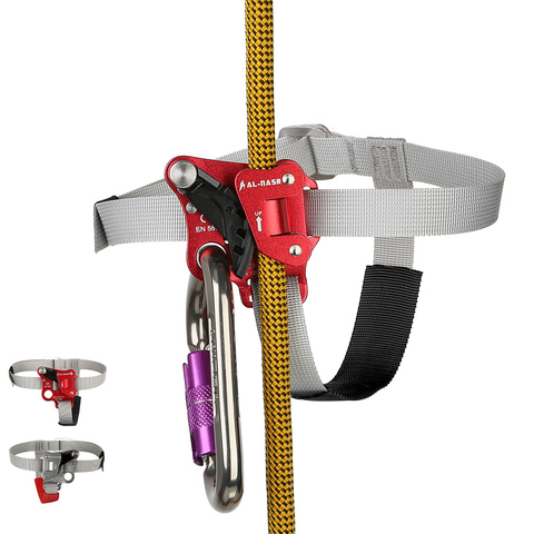 SRT Rock Climbing Foot Ascender Riser With Pedal Belt Grasp Rope Gear Anti Fall Off Left Right foot ascend ► Photo 1/6