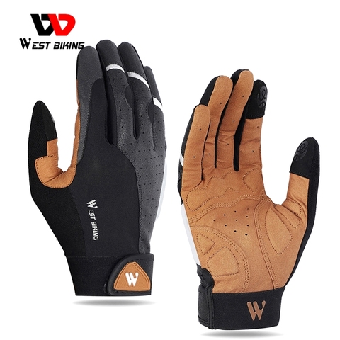 WEST BIKING Sports Cycling Gloves Touch Screen Men Women Gloves Winter Windproof MTB Bicycle Motorcycle Skiing Fitness Gloves ► Photo 1/6
