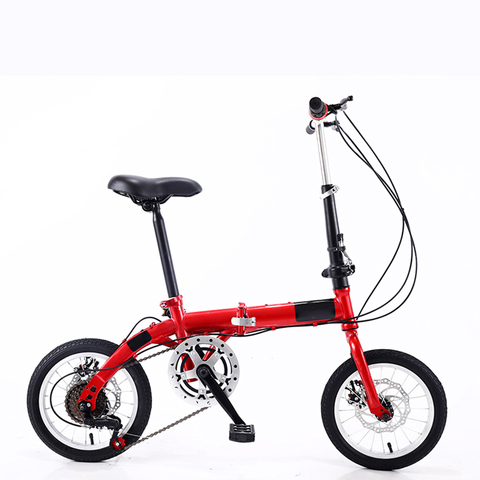 14 Inch Foldable Ultra-Light Bicycle Single/Variable Speed Portable Mini Bicycle Non-Slip Road Bike for Adult Children Student ► Photo 1/3