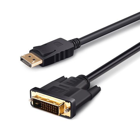 Display Port to DVI Cable Male to Male DisplayPort DP to DVI Connection Adapter 1080P 3D for HDTV PC Projector 6ft 1.8m,1m,3m ► Photo 1/6