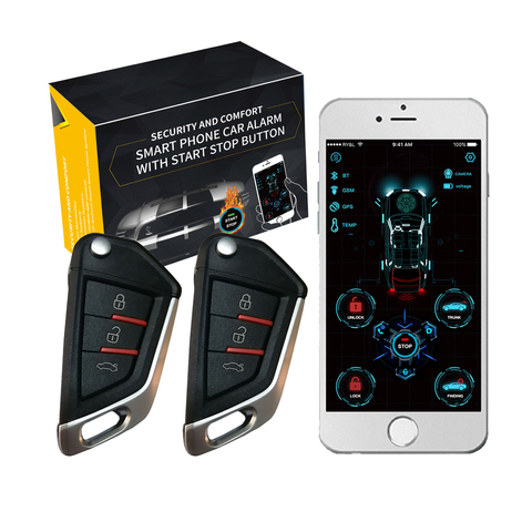 Cardot New 4g Gps Gsm Smart Pke Keyless Entry Remote Starter Start Stop Engine Car Alarm ► Photo 1/6